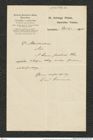 Nachlass Franz Steindachner, Brief von Gerrard Edward & Sons an Franz Steindachner (06.12.1905), Inv.Nr. 156.03, Seite 1